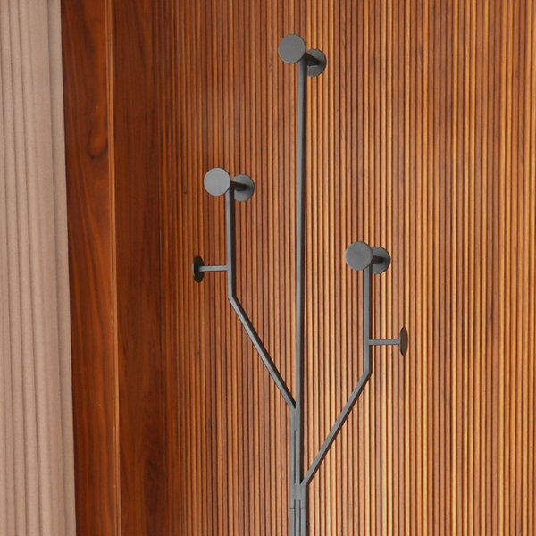 Latitude Run® Steel Freestanding 8 Hook Coat Rack with Weighted